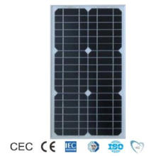 Panel solar monocristalino aprobado por 30W TUV / CE / Mcs / IEC (ODA30-18-M)